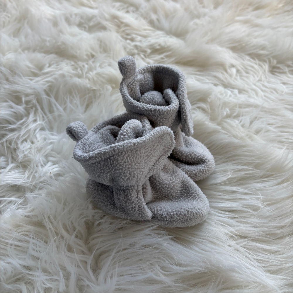 Cozy Gray Kids Boots